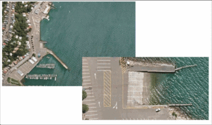 Aerial view showing boatramp_cl