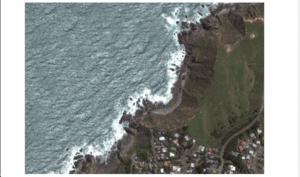 Aerial view showing cliff_edge