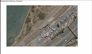 Aerial view showing rail_station_pnt