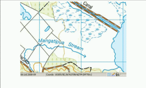 Map image showing soakhole_pnt